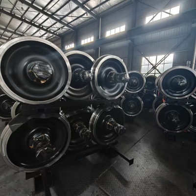 वैगनों के लिए 840 मिमी रेलवे व्हील सेट 22.9T/25T एक्सल लोड वैगन व्हीलसेट